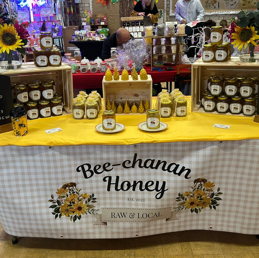 Beekeeping scene